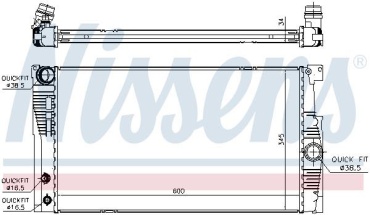 Nissens радиатор основной 60836