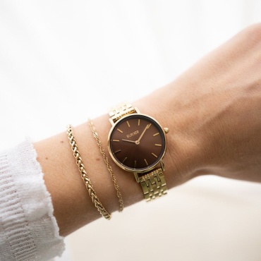Кварцевые BURKER Ruby Petite Gold Brown нержавеющая сталь