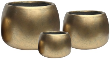 Горшок для дома, для улицы, для балкона Gold , полистоун
