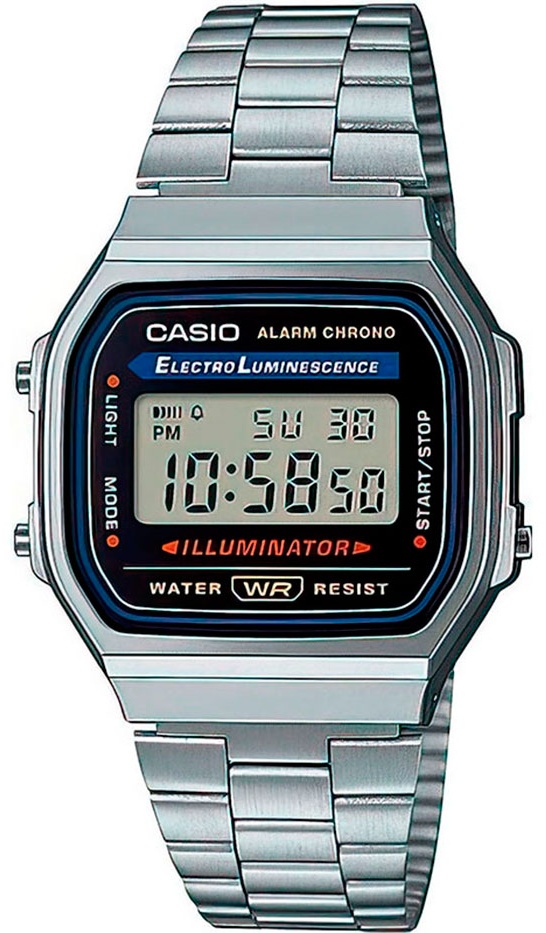 Кварцевые CASIO A168WA-1W полимерный пластик