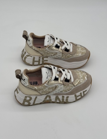 Кроссовки Voile Blanche бежевый, золотой