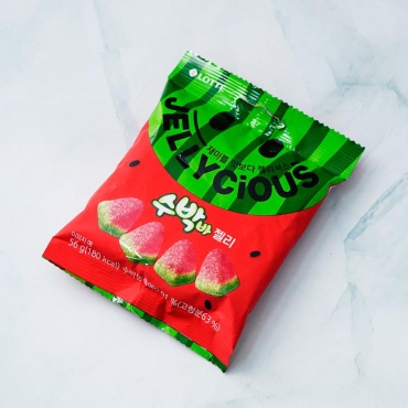 Мармелад Lotte Jellycious со вкусом арбуза жевательный 56 г