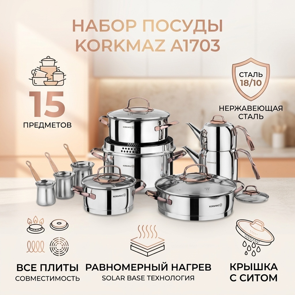 Смешанный набор Korkmaz 15 в 1
