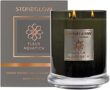 Ароматическая свеча Stoneglow Fleur Aquatica 18 см, 1 шт
