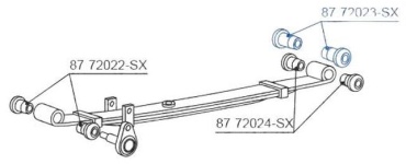 Stellox втулка рессоры 8772023SX