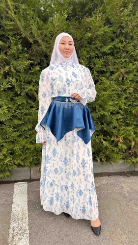 Национальный костюм Aisha hidjabi синий