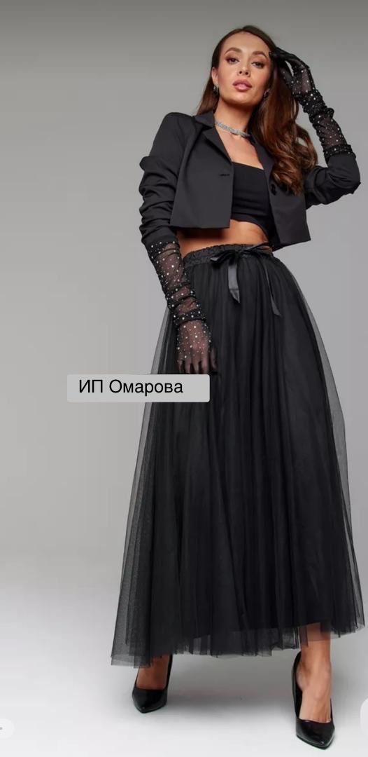 Широкая юбка, юбка пачка Elite черный