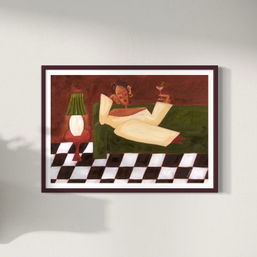 Araystudio.kz картина интерьерная на холсте «Lounging» 70x50 см