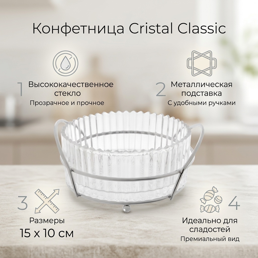 Конфетница 17113346_696994165 фигурная 1 шт