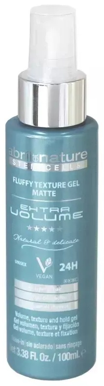 Abril et Nature Гель для объема волос Fluffy Texture Gel Matte Extra Volume гель сильная фиксация 100 мл