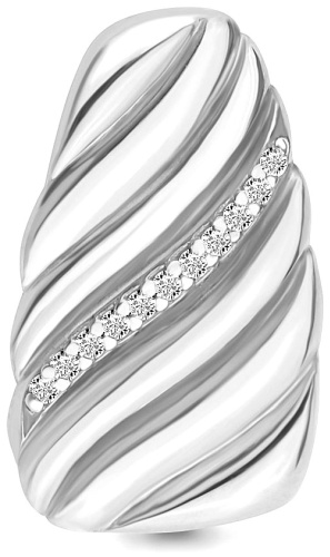 Подвеска AQUAMARINE 37844 вес 1.66 г серебро, фианит