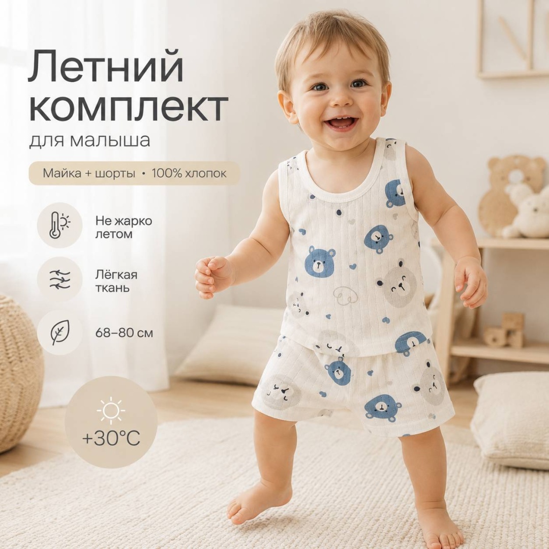 Комплект VARDARIO белый, светло-голубой