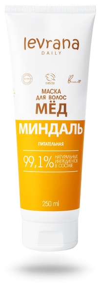 Levrana маска Мед Миндаль питательная, для волос 250 мл