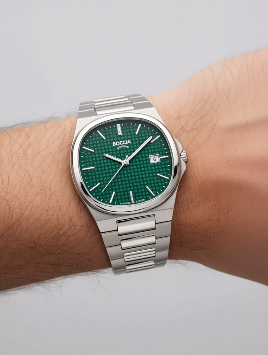 Кварцевые Boccia Titanium 3657-03 титан