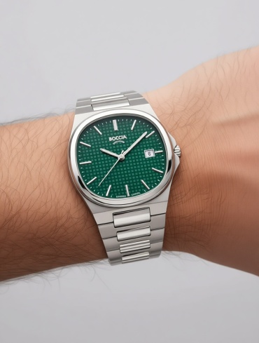 Кварцевые Boccia Titanium 3657-03 титан