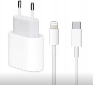 Зарядное устройство Lightning, USB Type-C 20 Вт белый