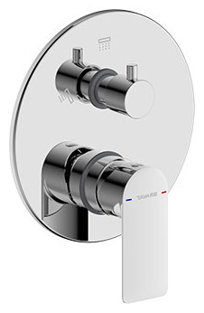 Смеситель для ванны BRAVAT Eddie PB8369402CP-2-ENG 2-функции, латунь, цвет серебристый