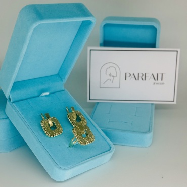 PARFAIT JEWELRY PJ_KvadratDorika_2 вес 11.15 г золото, без вставок