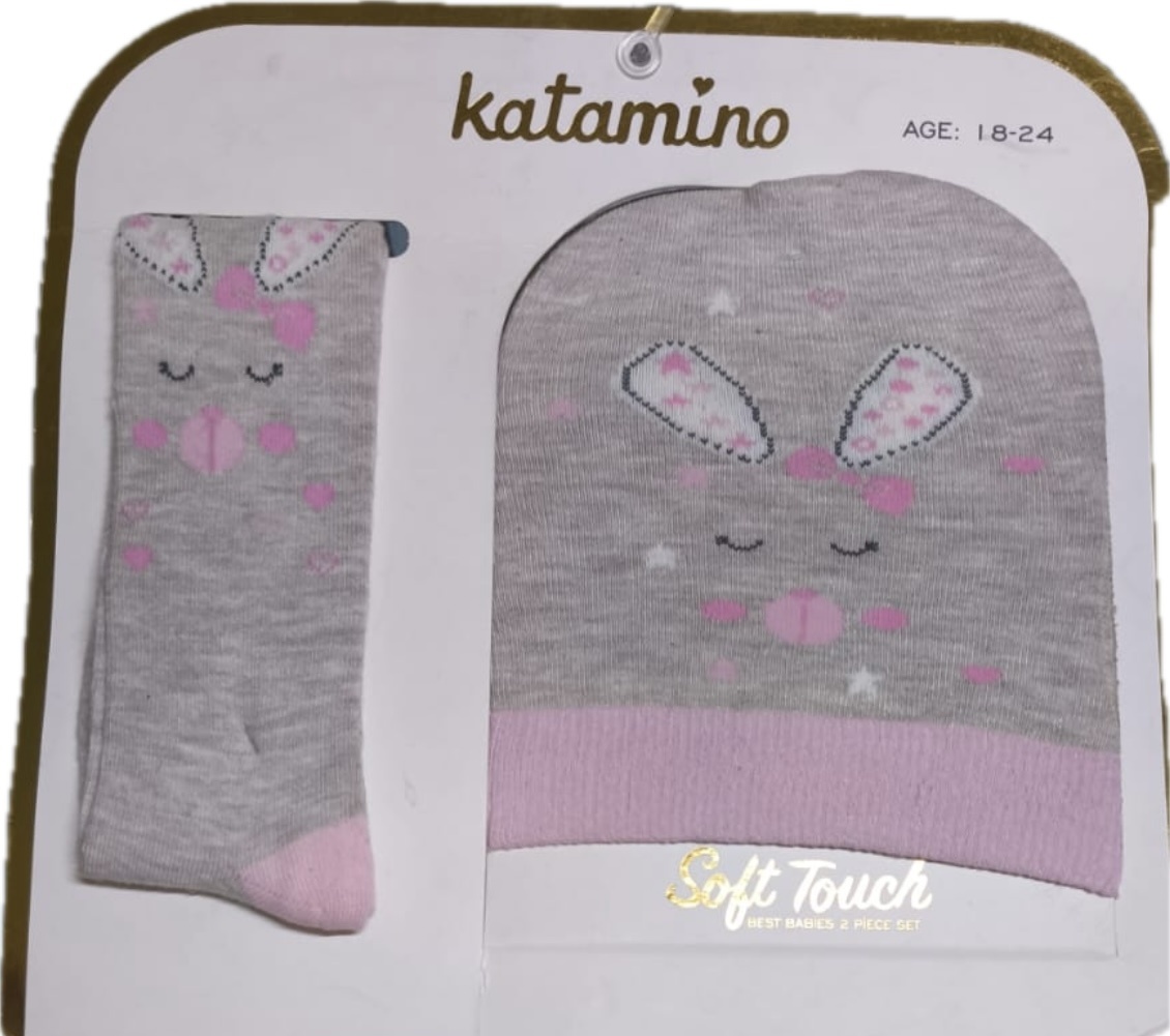 Колготки Katamino серый, розовый