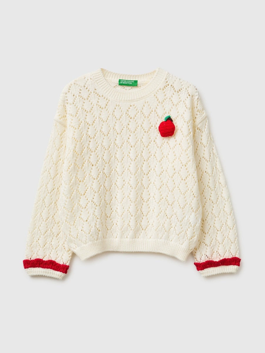 Джемпер UNITED COLORS OF BENETTON бежевый