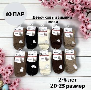 Носки SPEED WIN R3454 10 пар мультиколор 20-25