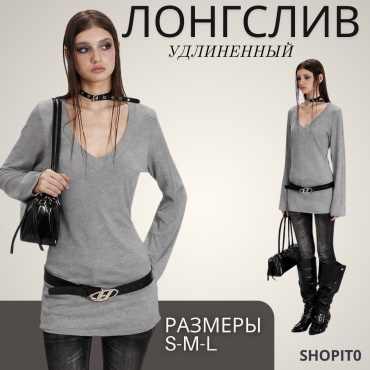 Лонгслив SHOPITO серый