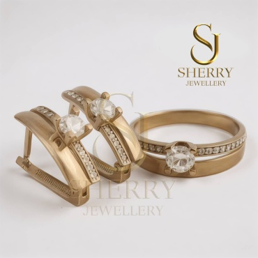 SHERRY 0671 вес 4.5 г золото, фианит