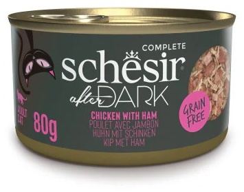 Schesir After Dark кусочки в желе курица, ветчина 80 г 1 шт