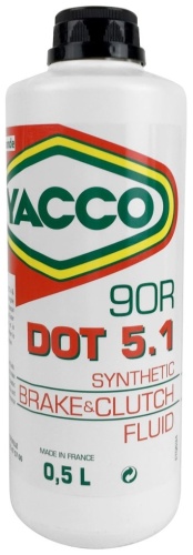 Тормозная жидкость гликолевая Yacco 90R DOT 5.1 0.5 л