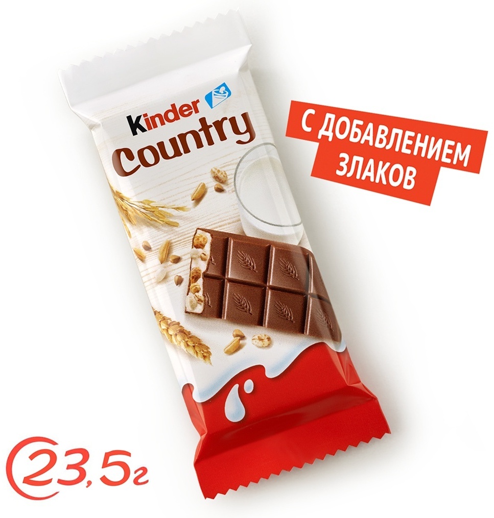 KINDER Country шоколадная плитка молочный 23.5 г
