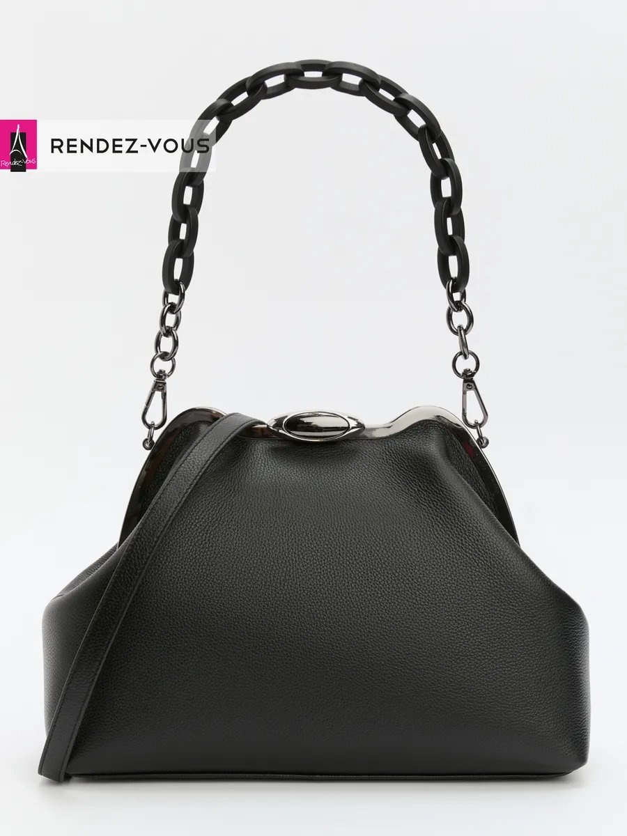 Мини-сумка Tendance экокожа черный