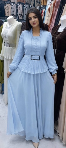 Вечернее платье FASHION голубой