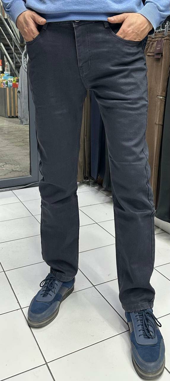 Джинсы прямые серый