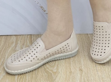Мокасины Fashion бежевый