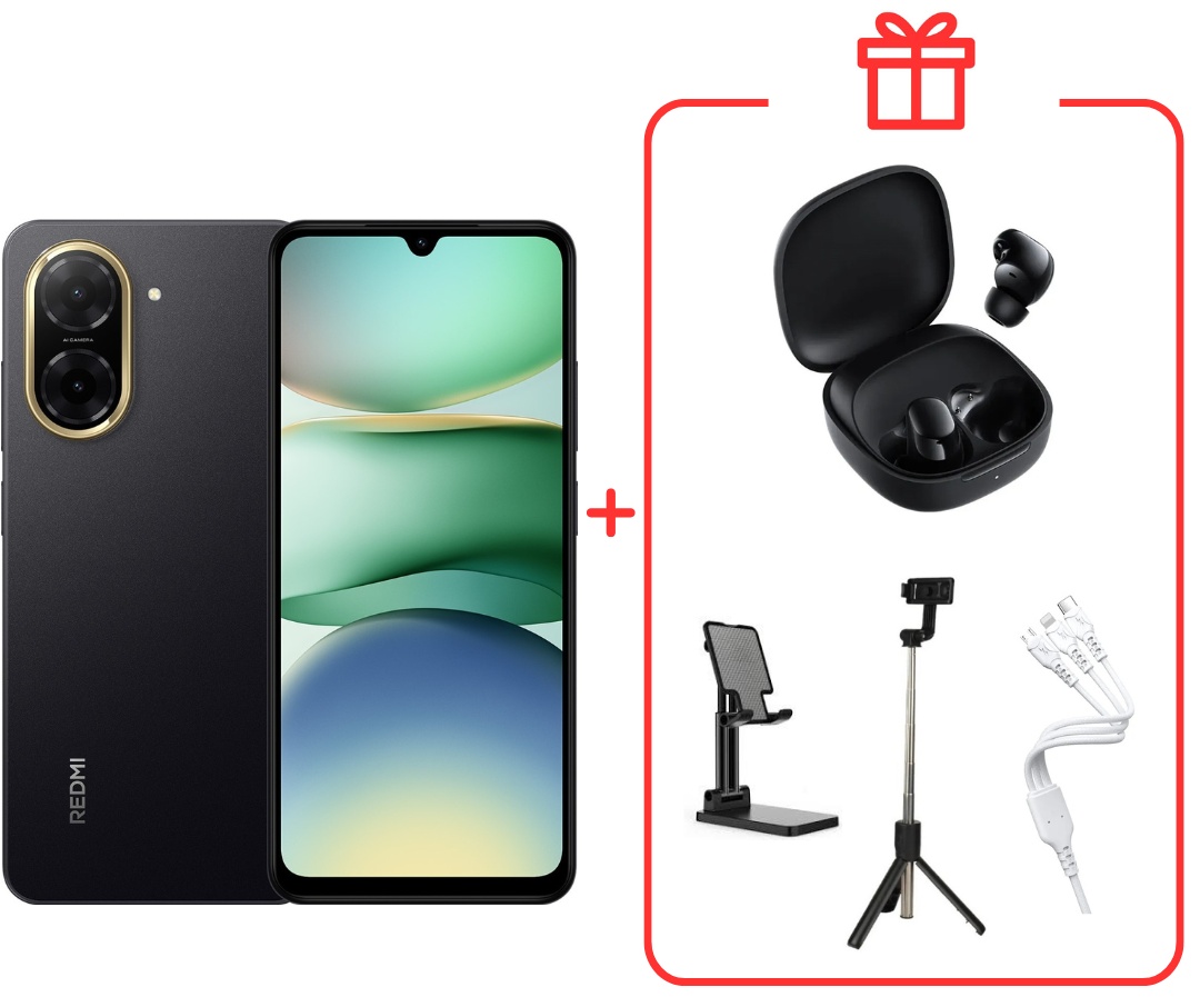 Смартфон Xiaomi Redmi A5 4 ГБ/128 ГБ черный + подарок