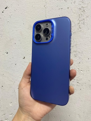 Чехол AMG для Apple iPhone 14 Pro Max синий