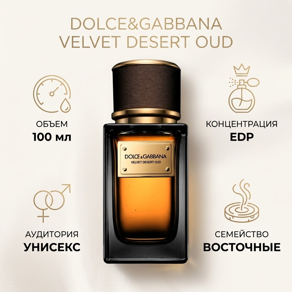 DOLCE&GABBANA Velvet Desert Oud парфюмерная вода EDP 100 мл, унисекс