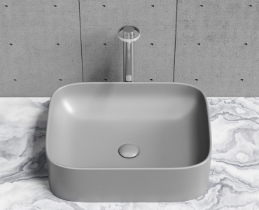 Раковина Ceramicanova CN6052MH накладная прямоугольная 50х38 см, санфарфор