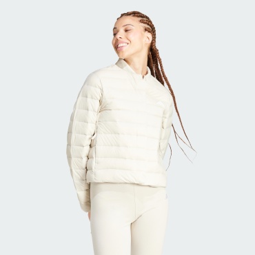 Пуховик adidas бежевый