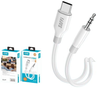 Кабель SAFFI 3.5 mm jack - USB Type-C 1 м