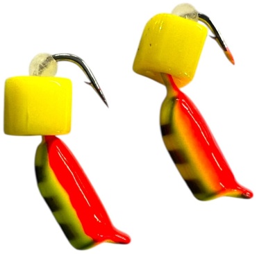Мормышка TAIFUN Taifun Мормышка рижский столбик с ушком краш. MW-SP-7230-22 W Spider 1 шт красный,желтый