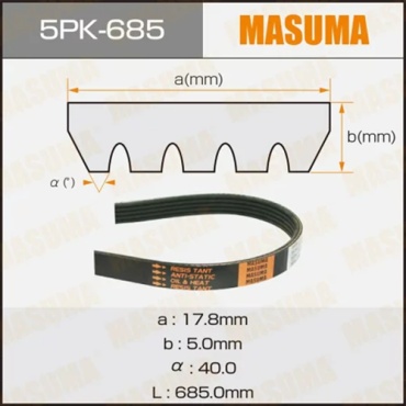 MASUMA ремень 5PK685
