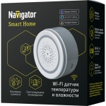 Датчик температуры и влажности Navigator NSH-SNR-TH01-WiFi, экосистема: Умный дом Яндекса