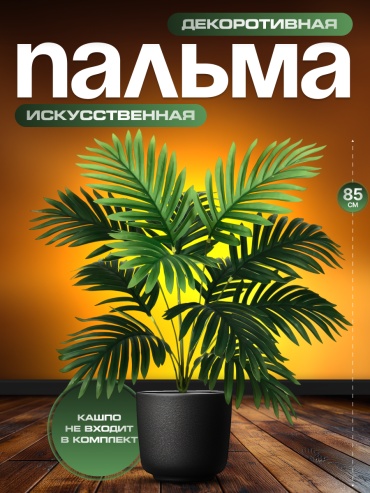 Дерево пальма, пальма хамедорея 85 см, 740635903