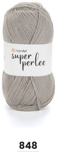 Моток YarnArt Super Perlee Супер Перле акрил 848 серо бежевый 400 м 100 г