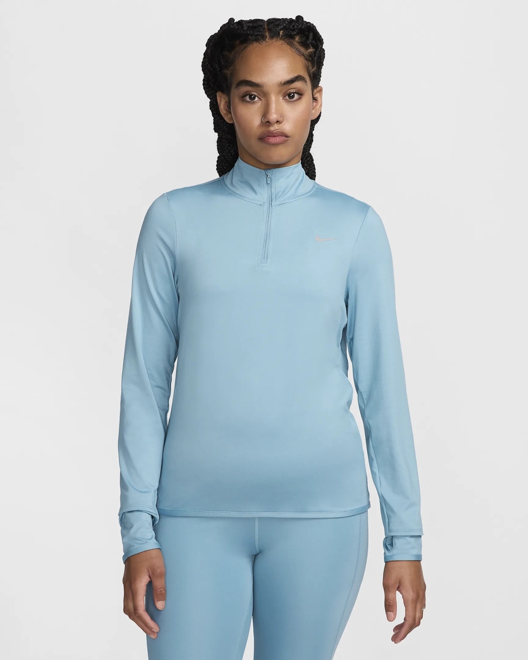 Лонгслив Nike голубой