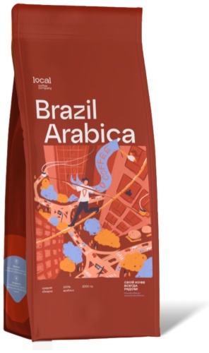 Кофе Local coffee Бразилия зерновой 1000 г