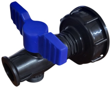 Переходная гайка для Еврокуба ВР 2х3/4" с краном 1/2