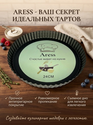 Форма для выпечки, для запекания, для пиццы, для хлеба SYKHUROV металл, 1 шт