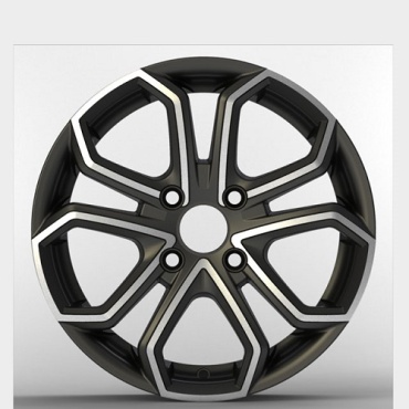 Baochi 5089 7x17/5x110 D63.3 ET46 4 диска черный, серебристый
